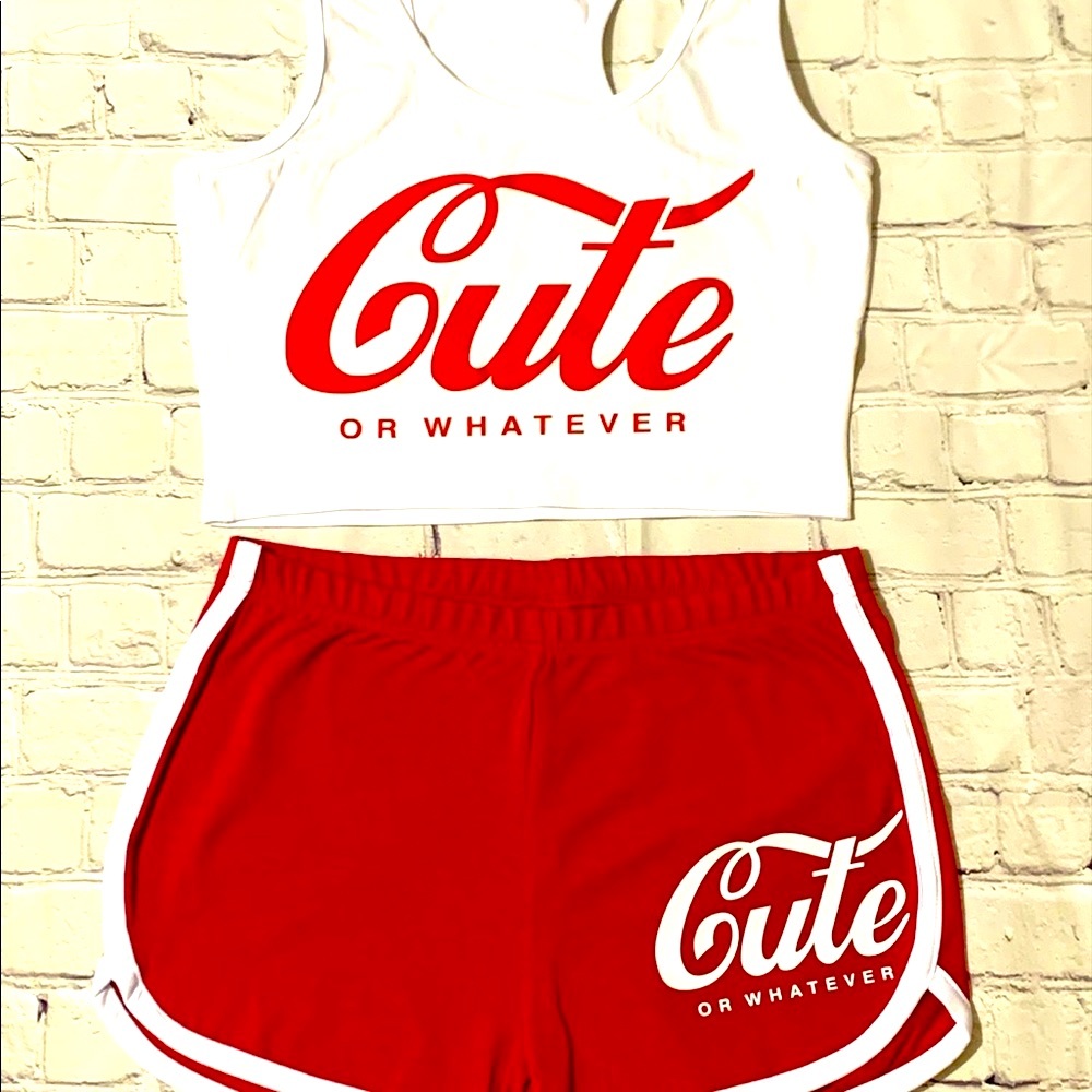 CUTE OR WHATEVER RACER BACK